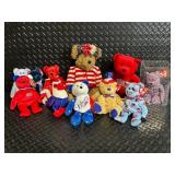 TY Beanie Babies Patriotic USA Bear Collection - Assorted Bears