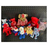 TY Beanie Babies Patriotic USA Bear Collection - Assorted Bears