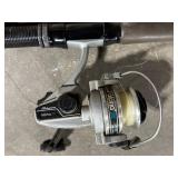 Shakespeare Spincast Pink Reel & Mixed Fishing Rods (Lot of 6)