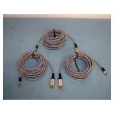 (3) Elecan 4K HDMI to USB-C Flex Belt / Braided Cables