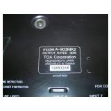 TOA 900 Series A-903MK2 30W 8-Channel Mixer / Amp / Amplifier with (3) Rear Modules