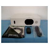 Hitachi CP-WU5505 WUXGA 5000-Lumen HD Home Theater LCD Projector / Projection System with Remote Control and HDMI Cable