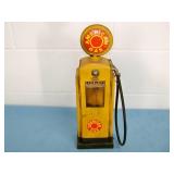 Ceramic Old Model Pick-up Truck and Gas Pump Figures