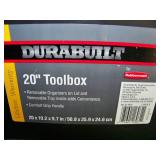Durabuilt 20" Toolbox with (2) Detachable Organizers / Containers - includes random items inside