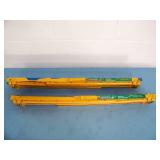 (2) Metal Adjustable Height Sawhorses