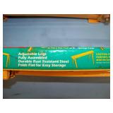 (2) Metal Adjustable Height Sawhorses