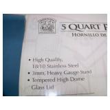 Bakers and Chefs 5-Quart Round Chafing Dish - NEW IN BOX