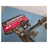 Game Fisher 3 HP Outboard Boat Motor, Anchor and Small Section of Chain