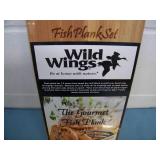 Wild Wings Gourmet Fish Plank for Cooking and (2) Packs (one Cedar, one Alder) of Gourmet Wraps - NEW IN PACKAGING