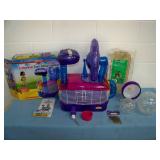 KayTee CritterTrail Turn-About Hamster / Gerbil Habitat / Cage with Accessories - includes Original Box