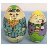 Easter Egg Nesting Rabbits