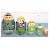 Easter Egg Nesting Rabbits