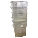 Containers Clear no lids 12x 11 x 11