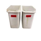 2 bins with lids 28.5 x 28 W