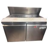 Avantco SS-PT-48-HC 48" 2 Door Refrigerated Sandwich Prep Table