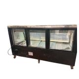Avantco DLC82-HC-B 82" Black Curved Glass Refrigerated Deli Case