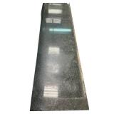Slab of polished granite (black)