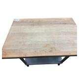 Butcher Block Top Prep Table