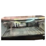 Avantco DLC82-HC-B 82" Black Curved Glass Refrigerated Deli Case