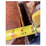 Vintage Bamboo-Style Tall Dresser with Textured Drawers and Decorative Accents