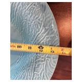 Majolica Jessica Italian Ceramic Serving Bowl, Blue, 12 Inch