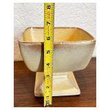 Frankoma Pottery Pedestal Square Bowl 233