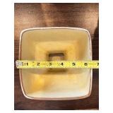 Frankoma Pottery Pedestal Square Bowl 233