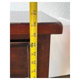 Wooden Nightstand with Drawer and Open Shelf, 24 Inch Wide