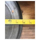 Handcrafted Raku Ceramic Art Plate with Abstract Glaze 13 Inch