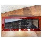 Wooden Cigar Humidor and Glass Top Watch Display Box Set