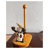 Looney Tunes Tax, the Tasmanian Devil, Wooden Paper Towel Holder