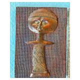 Set of 3 African Carved Wooden Mask Wall Plaques