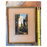 Pair of Framed Art Prints: Landscape and 