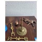 Cast Metal Horse Weathervane with Detachable Base