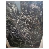 Karin Broker Etching and Embossing Untitled #1 Signed Framed Artwork 41x29
