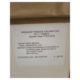 Karin Broker Etching and Embossing Untitled #1 Signed Framed Artwork 41x29