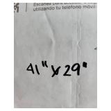 Framed Abstract Artwork, 41 x 29 Inches