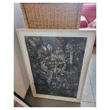 Karin Broker Etching Untitled #3 1993 Framed Art 41 x 29 in