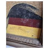 Framed Religious Artwork and Brass Crucifix Set