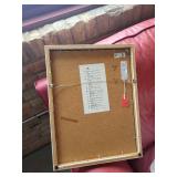 Framed Owl Artwork Print 13x17 Inches