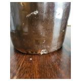 Antique Brown Stoneware Jug and Reynolds Pottery Wax Sealer