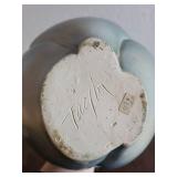 Handcrafted Blue Ceramic Teapot Signed by Artist Taylor