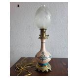 Pink antique lamp