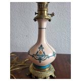 Pink antique lamp