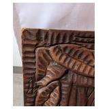 Hand-Carved Haitian Wood Panel by Fernand-Firmin