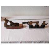 Vintage Woodworking Plane with Industrial Electrical Insulator Device