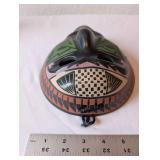 Signed Ceramic Tribal Face Mask by N. Andrew Hdz 1992