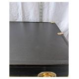 Seward Black Trunk with Brass Hardware