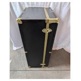 Seward Black Trunk with Brass Hardware