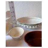 Vintage Oven Serveware and Ceramic Bowl Collection with Rooster Motif